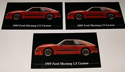 ★★3-1989 Ford Mustang Photo Magnets Custom 87 88 89 90 91 92 93 79-86 Capri★★ • $5.99