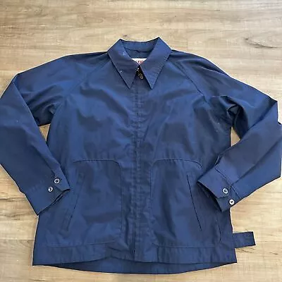 Vintage McGregor Men's Drizzler Jacket Size 44 L Navy Blue Golf Full Zip  • $35