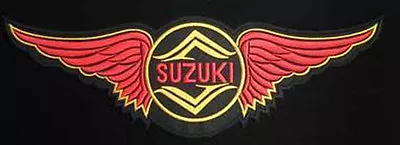 $6.75 • Buy Suzuki Wing Embroidered Jacket Vest Biker Mc Patch 