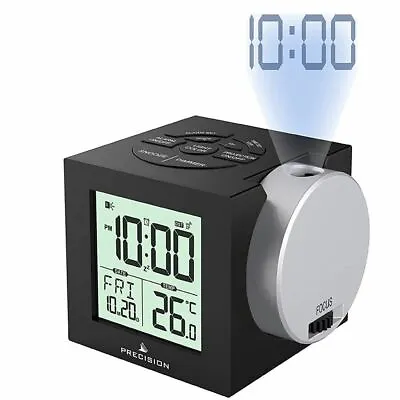 £21.50 • Buy Precisioin Radio Controlled Digital Date Temperature Alarm Clock AP057