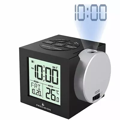 Precisioin Radio Controlled Digital Date Temperature Alarm Clock AP057 • £24