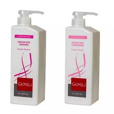 GKMBJ Colour Lock Shampoo & Conditioner 1lt Each Protects Vibrancy • $80