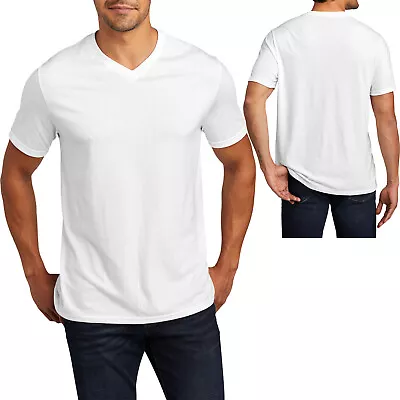 Mens Comfort Tri Blend V-Neck T Shirt Short Sleeve  Tee XS-XL 2XL 3XL 4XL NEW • $12.99