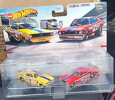 Hotwheels Premium Car Culture Snake Hemi Cuda Mongoose Duster Funny Cars 2pack • $27.99