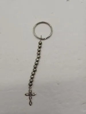 Beaded Cross Keychain • £10.62