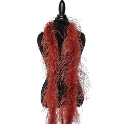 $45.95 • Buy Soft Brown 1ply Ostrich Feather Boa Scarf Prom Halloween Costumes Dance Decor