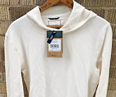 NEW The North Face Sweatshirt Mens Small Slim Fit Terry Hoodie Gardenia White • $39.99