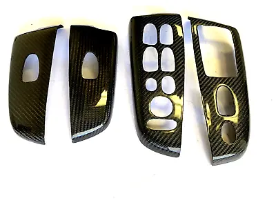 Carbon Fiber Door Window Switch Panel Cover Trim For Honda Civic 2006-2011 Sedan • $104.50