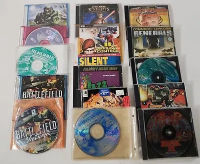 Lot Of Classic PC Games - AS ISUntested - Command & Conquer Star Wars Risk Halo • $29.99