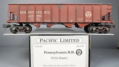 $179.95 • Buy O-Scale Brass PRR H21a Hopper, Cus Pt & Weathering, Pacific Limited, 3-Rail Trks