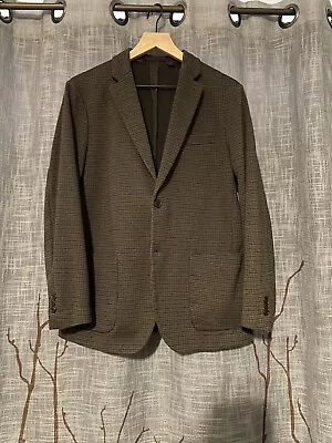 $34 • Buy Nice! Uniqlo Mens Slim Fit Blazer Sport Coat Jacket | Medium Checked Pattern