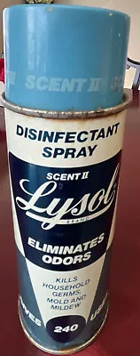 Vintage BLUE Can Scent II Spray 12oz. Prop Full Advertising Collectible • $28