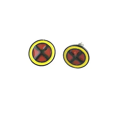 X-Men X Logo Stud Post Earrings Movie Comics Superhero Fun Novelty Jewelry • $10.95