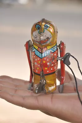 £78.35 • Buy Vintage Wind Up Acrobat Monkey Litho Toy, Japan