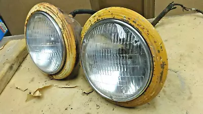 $295 • Buy 1942 1947 Ford Truck HEADLIGHT ASSEMBLIES Original Pair Buckets Rings Pickup