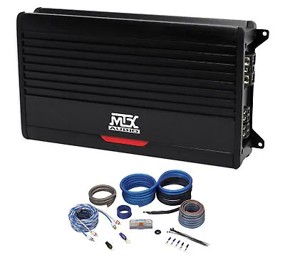 MTX THUNDER1000.1 1000 Watt RMS Mono Class D 1-Ohm Car Audio Amplifier+Amp Kit • $379.95