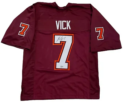 Michael Vick Signed Virginia Tech Hokies Jersey Beckett Witness Coa • $149.99