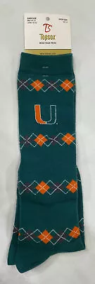 Topsox-University Of Miami Hurricanes Unisex High Socks-NWT • $15.99