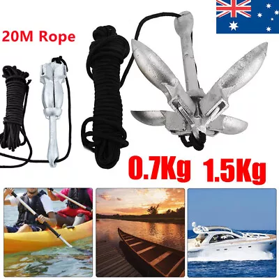 Folding Anchor Fishing Accessories For Kayak Canoe Boat Marine Watercraft Tool • $33.70