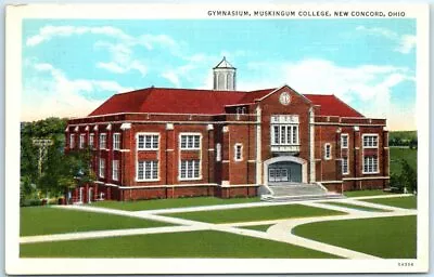 Postcard - Gymnasium Muskingum College New Concord Ohio • $3.46