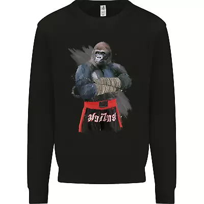 Gorilla Fighter MMA Martial Arts Muay Thai Mens Sweatshirt Jumper • $26.51