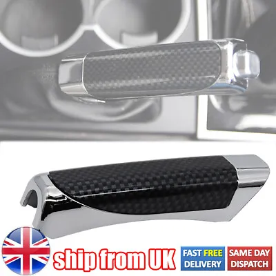 Universal Car Carbon Fiber Style HandBrake Protect Decoration Cover Accessories • £6.59