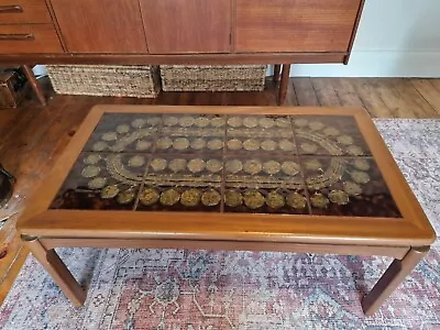 Vintage Nathan Furniture Teak Tiled Coffee Table 1970s Retro • £60