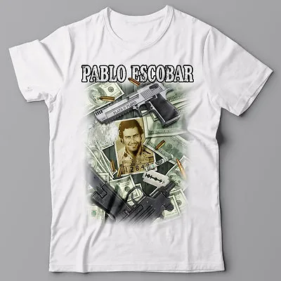 PABLO ESCOBAR COLLAGE T Shirt Narcos - Cocaine Weed Cannabis Tshirt • $25.95