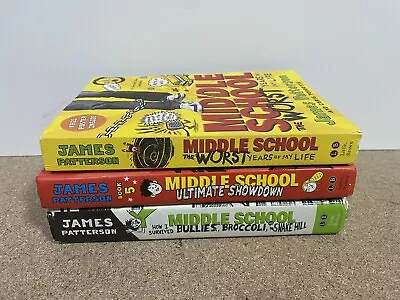 Middle School Series By James Patterson Lot 3 Mixed Lot • $7.99