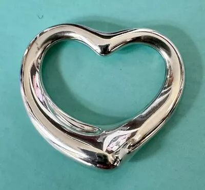 Authentic Tiffany & Co Sterling Silver 925 Elsa Peretti Open Heart Pendant • $150