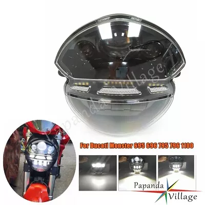 LED Headlight For Ducati Monster 695 696 795 796 1100 1100S 1100 EVO 2011 2013 • $223.79