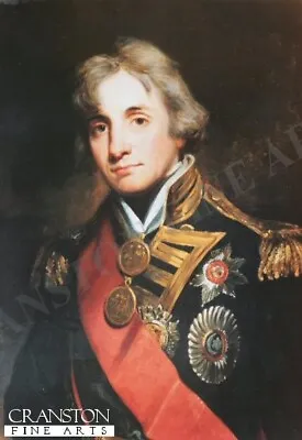 Naval Art Print Battle Of Trafalgar Admiral Horatio Nelson Portrait • £32