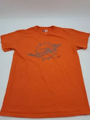 Miami Dolphins Medium Mens Orange Logo Print Shirt..#5286 • $4.80