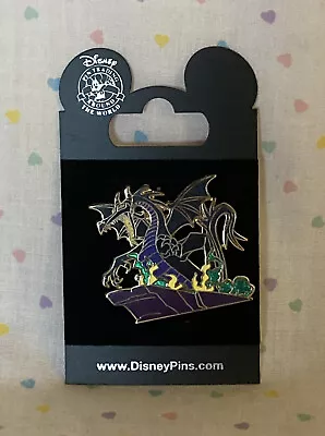 Disney Pin Trading Sleeping Beauty Villain Maleficent Dragon On Cliff Fire • $24.99