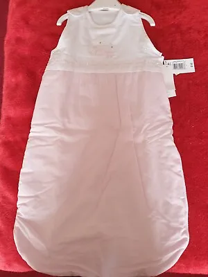 Baby Girls Pink And White Grow Bag 0-6 Months New With Tag's Brand Matalan. • £8