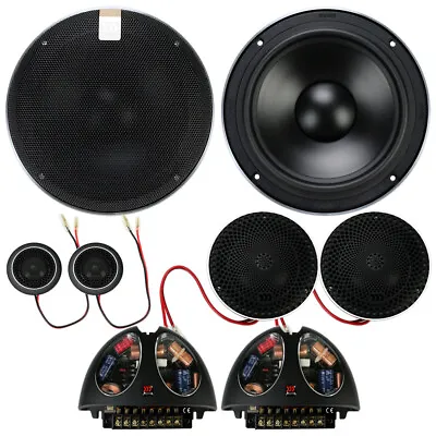 Morel Hybrid 63 6-1/2  3-Way Component Speakers 140W 4-Ohm Car Audio Comp NEW • $1429