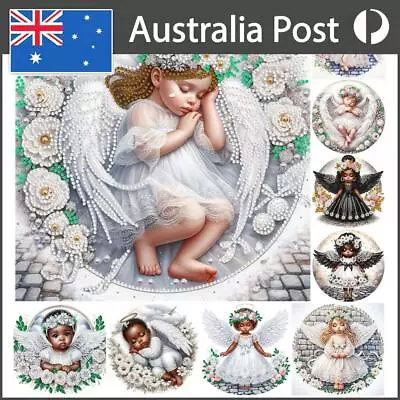 5D DIY Angel Child Partial Special Shaped Drill Diamond Painting Kit Home Decor • $10.89