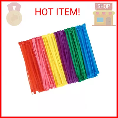 600pcs (100 Per Color) Small Colored Zip Ties 6 Inch Multi-Color Zip Wire Tie Fo • $12.75