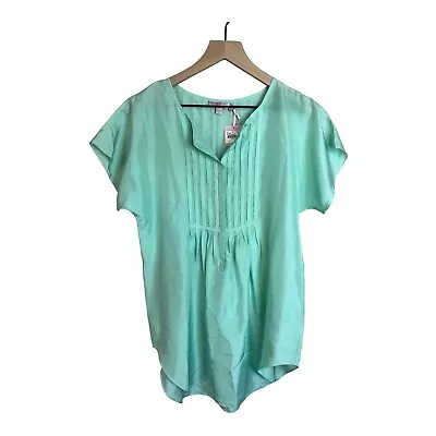 $79.99 • Buy NWT Calypso ST. Barth Skylar Habotai Silk Top M $150