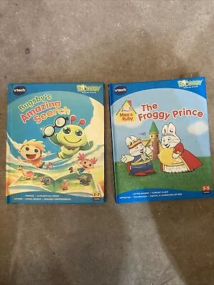 VTech Reading System Books With Cartridges Max & Ruby Bugsby (2) Books • $12