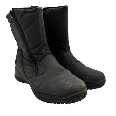 Totes ZIPPY Size: 9 Winter Insulated Waterproof Rain Winter Boots Black 28538  • £22.80