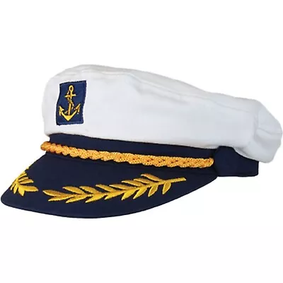 Admiral Captain Visor Hat Adults Kids Sailors Uniform Costume Party BNWT • $12.95