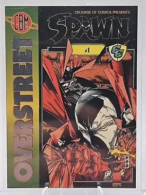 1993 Overstreet Give Away Gimmick Spawn #1 Promo Gold Trading Card Mcfarlane • £24.32