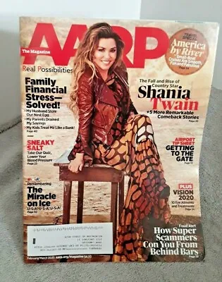 Shania Twain AARP Magazine February-March 2020  • $4.99