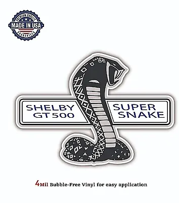 Shelby Cobra Ford Vinyl Decal Sticker Car Truck Bumper 4mil Bubble Free Us Made • $5.89