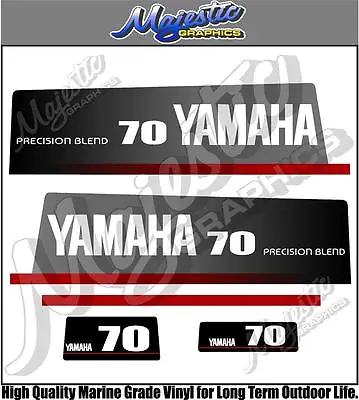 YAMAHA - 70hp - PRECISION BLEND - OUTBOARD DECALS • $74