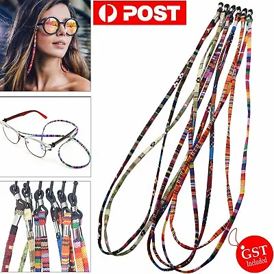 $5.99 • Buy 5 Pcs Colorful Sunglasses Strap Eyeglass Chain Reading Glasses Holder Neck Cord