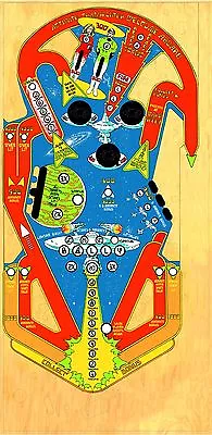 BALLY Star Trek Pinball Machine Playfield Overlay • $225