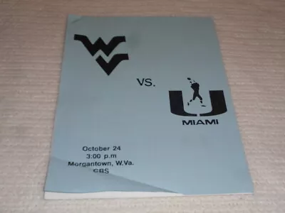 1998 University Of Miami Hurricanes West Virginia Rare Team Scouting Report • $50