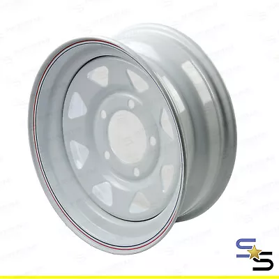 14  (14x6) SUITE;  HOLDEN HQ PATTERN WHITE SUNRAYSIA WHEEL RIM FOR TRAILER CARAV • $50